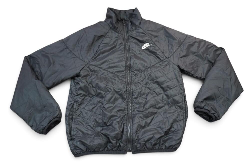 Nike Therma-FIT Jacket Mens Small Black Insulated Full Zip Puffer Windbreaker